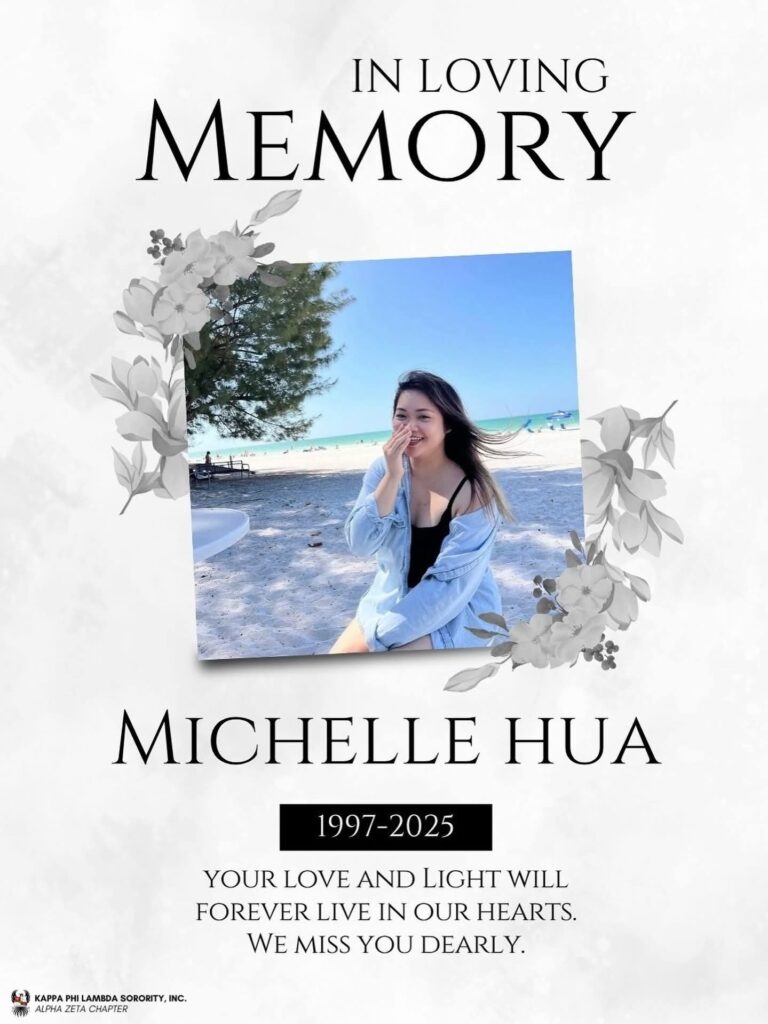 Michelle Hua, University of South Florida student has died